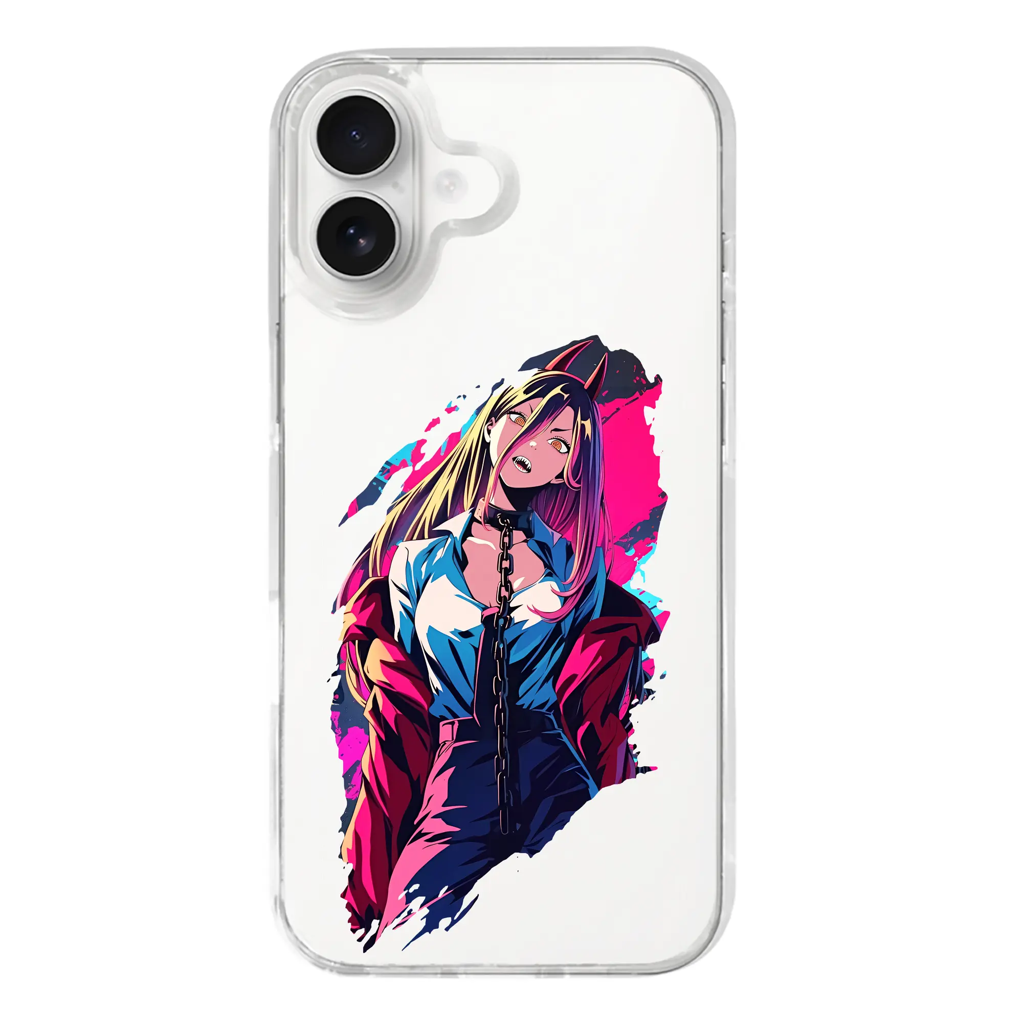 チェンソーマン グッズ,パワー - iPhone 17シリーズ 透明スマホケース – 薄型・耐衝撃・精密フィット保護カバー